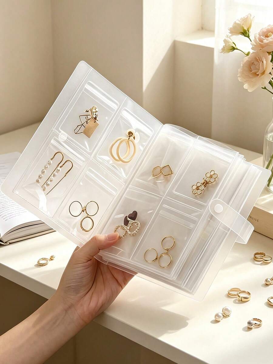 Large Capacity Transparent Photo Album, 160/84 Slots, Can Store Photos, Movie Tickets, Celebrity Cards And Postcards, Artistic Craft Scrapbook Organizer,Card Holder - Transparent - View 1