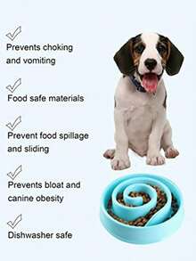 Mangkuk Makan Anjing Spiral Slow Feeder Anti-Tersedak Anti-Selip Mangkuk Makanan Hewan Peliharaan Mudah Dibersihkan Mangkuk Makan Interaktif untuk Anjing Kecil dan Kucing - Beraneka warna - View 3