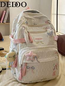 Dedoo 女款大容量後背包 通勤/學生書包 時尚筆電包 旅行後背包 - 彩色 - 查看 15
