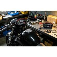 Velocímetro Digital Universal para Motocicleta Tablero Multifuncional con Iluminación LED Repuesto Instrumentos Conducción Diaria Preciso y Fácil Instalación - Negro1 - Ver 2