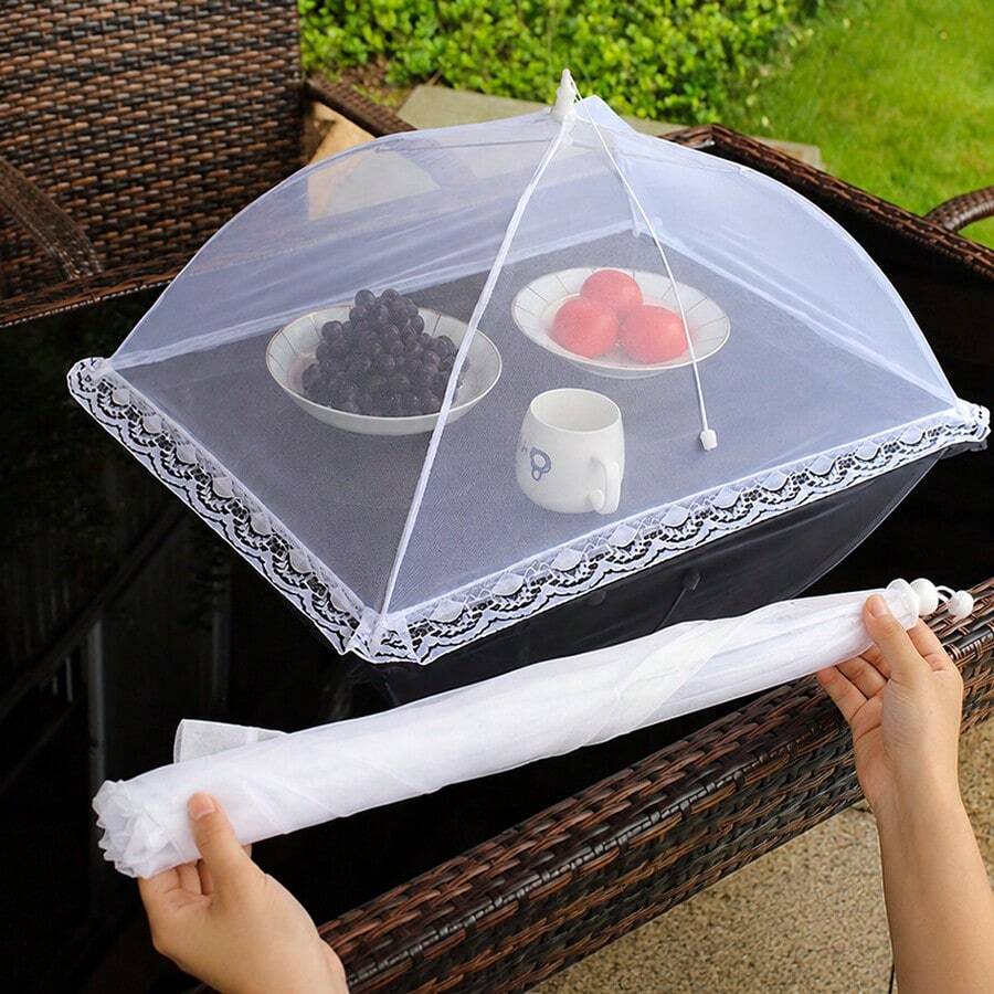 6/4/2/1pc Mesh Insect-Proof Vegetable Cover, Foldable Vegetable Cover, Breathable Food Protection Cover, Suitable For Camping/Yard BBQ/Kitchen Gadgets/Restaurant/Picnic/Party, Holiday Gift, Back To School - View 1
