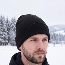 1/2/4件裝純色滑雪帽 簡約針織帽 中性款 適合日常休閒穿著 - 彩色 - 查看 5