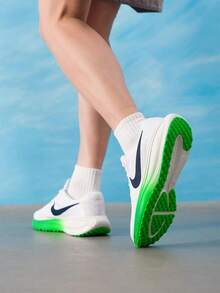 Nike Men's Running Shoes 2026 New White & Green Colorblock Mesh Breathable Running Shoes HJ9198-111 - White/Green - View 4