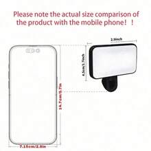 1pc Portable Selfie Light, LED Fill Light, Makeup Light, Suitable For Sports Photography - Compact Design, 3 Lighting Modes, Adjustable Brightness And Angle, USB Interface, Suitable For Laptop/Smartphone/Tablet/Zoom Meeting/Makeup, Also Suitable For Selfie And Live Streaming, Portable Night Light, Emergency Lighting Flashlight - A - View 10