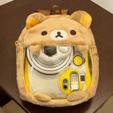 Rilakkuma Cute Relaxed Bear Pencil Case Transparent Ita Bag Student Storage Bag Handheld Girls Makeup Bag Camera Bag - Multi-color - View 8