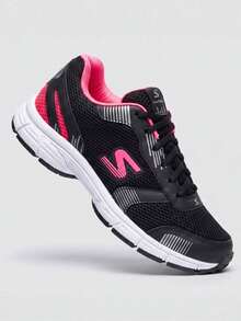 Women's SB School Gym Walking Running Sport Jet Sneakers Special Size 40 41 42 43 New Release - 黑色/粉紅色 - 查看 4