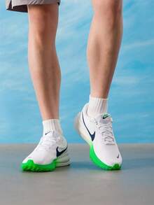 Nike Men's Running Shoes 2026 New White & Green Colorblock Mesh Breathable Running Shoes HJ9198-111 - White/Green - View 3