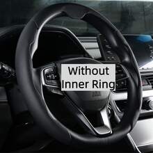 3pcs Non-Slip Steering Wheel Cover - Faux Leather (PU Leather) + Breathable Holes + Center Alignment Mark + Lightweight + Easy Installation, For Car/Pickup/SUV/MPV/RV/Van, Nappa Leather - Steering Wheel Cover - View 12
