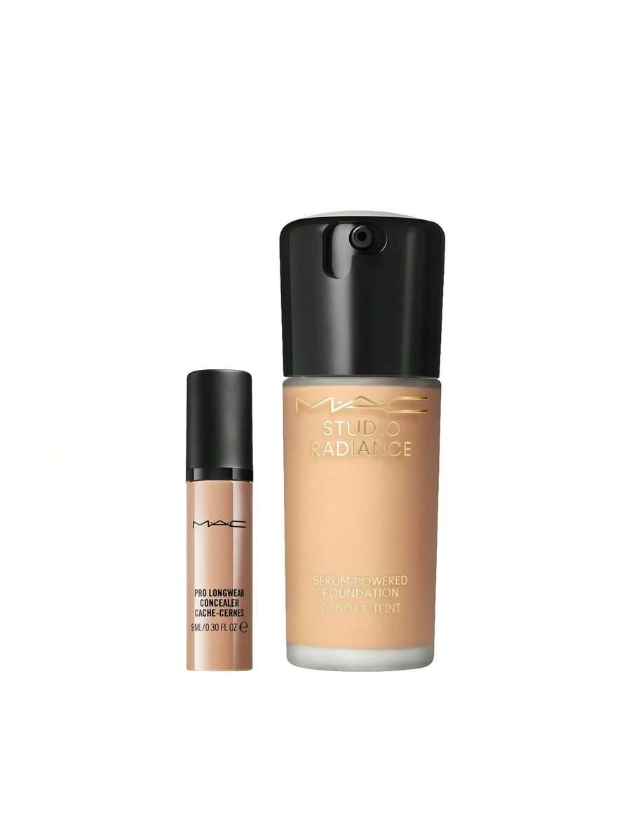 MAC [Bundle] Pro Longwear Concealer NW35 9 Ml + Studio Radiance Serum-Powered Foundation NC35 30 Ml - NW35+NC35 - View 1
