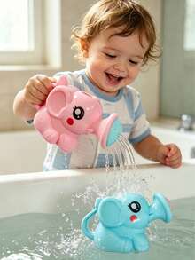 Botella de rociado de agua con elefante para recién nacidos, juego de agua divertido para la hora del baño, juguete de baño, juguete de piscina para bebés, juguete sensorial de baño, juguete de agua, juguete para niñas, juguete de playa - Multicolor - Ver 9