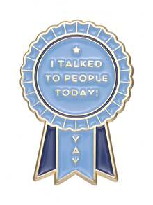 Funny Award Ribbon Enamel Brooch Set, Ironic Quote Prize Badge Pins For Backpack, Bag & Jacket Decor - Multicolor - View 11