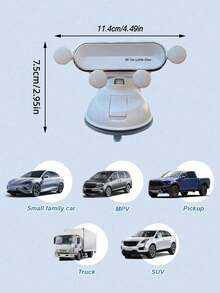 New Car Phone Holder - Dashboard Suction Cup Holder, Gravity Auto Clamping, Shock-Proof Stable, Foldable Design, Cute "Hi, I'm Baby" Text, Universal Fit, Suitable For Navigation, Ideal For Female Drivers - Upgraded Version - View 8