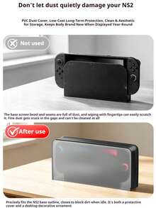 Dust Cover Compatible With Switch 2, Keeps Console Like New, High Transparency Matte, Anti-Oxidation, Long-Term Placement Resistant To Yellowing - View 4