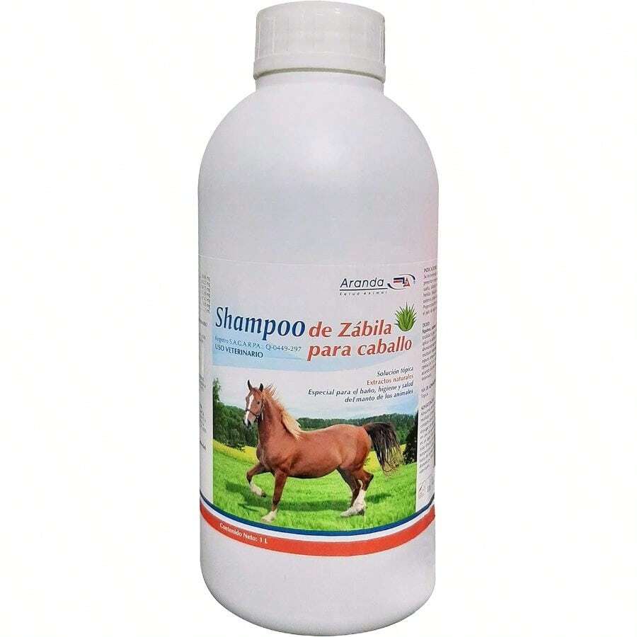 Shampoo de Zábila para Caballo 1lt Ideal para Uso Humano - Unitalla - Ver 1