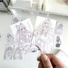 3-Inch Anime Girl Mini Card (Art Paper) – M5 Journaling/Scrapbooking Decoration Card (8.5 X 5.5 Cm) School Supplies, Essentials For Returning To School - A - View 9