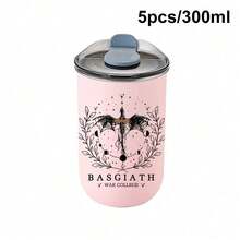 1個/5個 300ml BASGIATH War Academy 咖啡馬克杯，適用冷飲，適合送給男友的節日與生日禮物，不鏽鋼保溫隨行杯，居家使用與下午茶適用，適合冰咖啡、果汁、燕麥奶，適用於學校與日常生活，魔法愛好者送男友禮物 - 多色1 - 查看 11