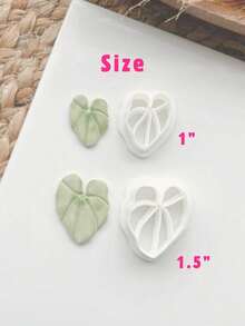 2/12pcs Exquisite Tropical Leaf Resin Clay Cutters - Melon Leaf And Ginkgo Leaf Shapes, Botanical Bohemian Craft Tools, Suitable For DIY Earrings, Jewelry Making And Plant Lover Gifts - White - View 9