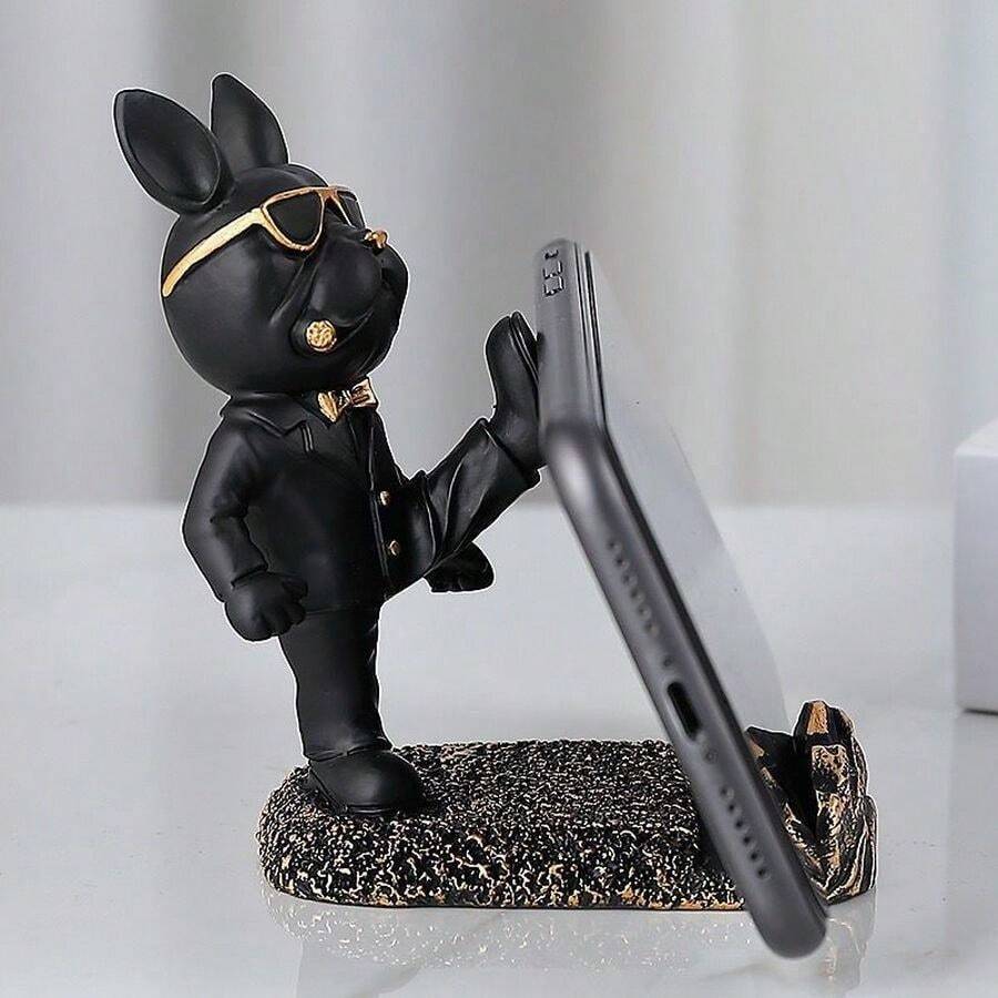 Dudukan Ponsel Kustom dengan Figur Anak Anjing Lucu, Hadiah Dekorasi Meja Kantor, Tempat Ponsel Kartun - MultiWarna - View 1