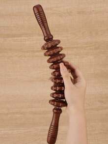 Wooden Massager | Made Of Natural Solid Wood Roller From China (Straight And Curved Rods) | Relieve Muscle Tension And Improve Cellulite | Body Shaping | Essential Home Massage Tool | Unisex Health Tool | Holiday Health Gift - View 21