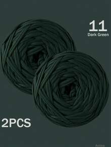 1/2件 T-Shirt 粗毛線，大號 300g±20g/件 - 2cm 寬，柔軟聚酯纖維毛線布料，適用於 DIY 鉤編包包、籃子、地墊、拖鞋、娃娃、毛線手工藝，多色度假風鉤編線，鉤編配件，手工禮物 - 彩色 - 查看 72