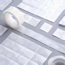 100/500/1000 Easy-To-Remove Double-Sided Adhesive Stickers, Removable And Versatile For Crafts And Wedding Decorations, Plastic Material, Essential Office Supplies For Everyday Use, Back To School - A - View 8