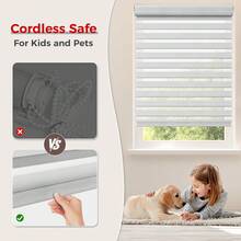 No Drill No Tools Cordless Zebra Blinds, Renter Friendly, Dual Layer Shades For Indoor Windows, Easy To Install Thermal Insulated Privacy Variant 1 - None - View 4