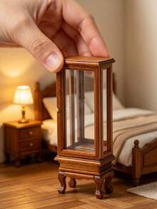 1 Set 16cm 1:12 Dollhouse Miniature Luxury Fun Dollhouse Furniture, Complete Set Of Home Decor, Bedroom And Living Room Scene Miniature Items, Suitable For Soft Decor Matching; Adult Women Collection Atmosphere Good Item, Desktop Micro Landscape, All-Season Indoor Scene - Multicolor - View 2