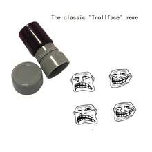 Abstract Funny Classic "Trollface" Expression HA23 Stamp, Suitable As Back To School, Halloween, Holiday, Birthday, Graduation Season Gift, Party Favor - Multicolor - View 3