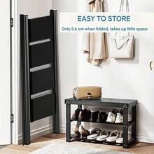 4-Step Folding Ladder - Portable Metal And Plastic Step Stool, Sturdy Non-Slip Grip Steps & Wide Base For Indoor Home Repairs, Garage, Kitchen, Bathroom - 4-step - View 5