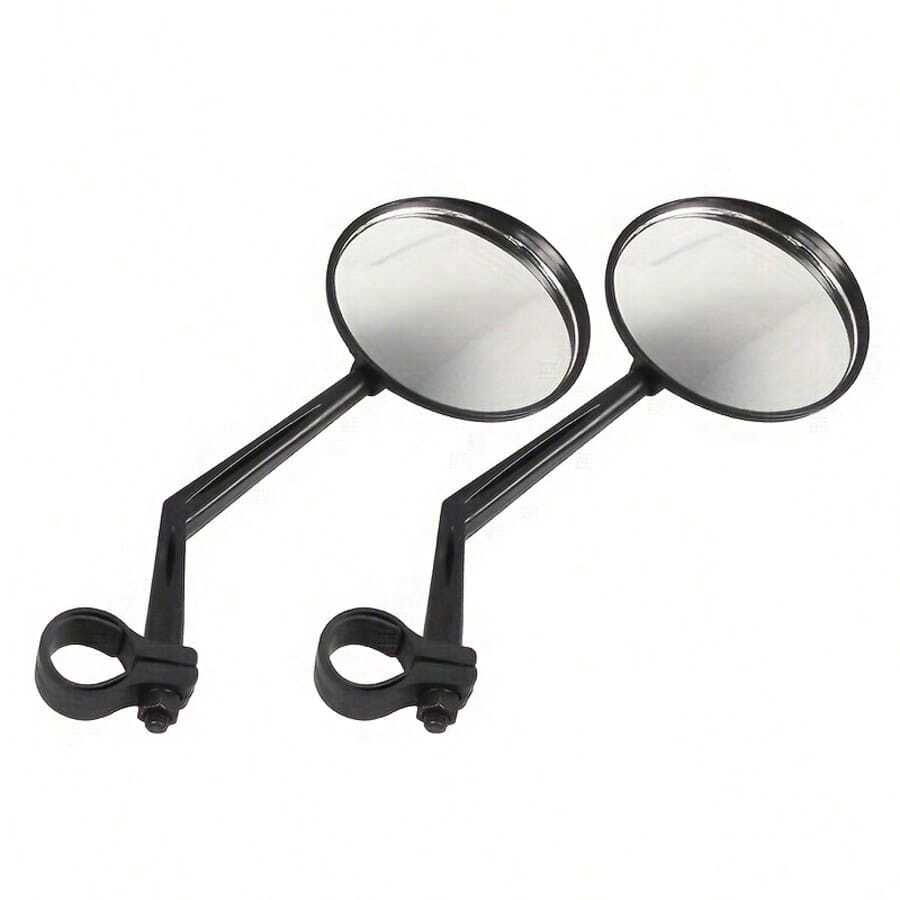 1 Pair Bicycle Rearview Mirrors, Suitable For Mountain/Road Bikes, 360° Adjustable Rotating Handlebar Mirror With Convex Wide-Angle Rearview Function, Suitable For Cycling And Biking