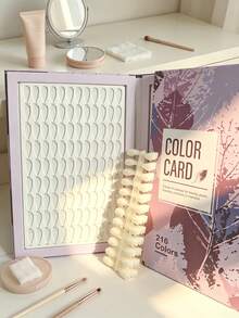 Large Capacity Nail Color Chart Book, Flip-Style Nail Display Album, Gel Nail Polish Sample Storage Album, Professional Use For Nail Salons - Multicolor - View 6