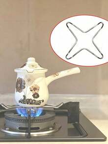 Rak Penyangga Kompor Gas, Alas Panci Kecil Anti Selip, Alas Teko Kopi Berbentuk Bintang, Dudukan Peralatan Masak Mini, Cocok untuk Panci Susu dan Teko Kopi Turki, Aksesori Kompor Gas Dapur untuk Pecinta Masakan Rumahan - MultiWarna - View 5