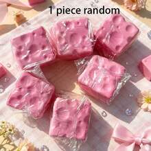 Juguete Squishy de Cubo de Queso Rosa Suave & Masticable con Rebote Lento Elástico, Juguete de Mano Anti-Estrés con Rebote Estable para Oficina, Aula, Tiempo de Descanso, Regalo Práctico para Fiestas de Temporada y Vacaciones - Multicolor - Ver 8