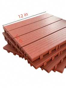 Interlocking Deck Tiles, Waterproof Plastic Patio Floor Tiles, Snap Together Outdoor Flooring, Easy DIY Install Balcony Garden Poolside Backyard Courtyard Flooring Tile, Weather Resistant Interlock Floor For Indoor Outdoor Use - C - View 4