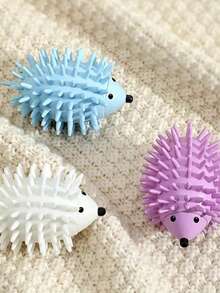 1/4pcs Reusable Hedgehog Laundry Balls, Reusable Fabric De-Linting Balls, Silicone Hedgehog Anti-Pilling, Anti-Wrinkle Plastic Washing Machine Dryer Accessories - Standard Model - View 5