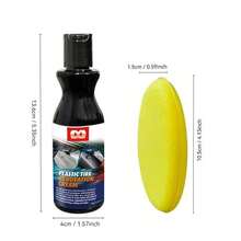 All-In-One Car Interior & Exterior Scratch Remover Wax - Plastic Restorer With Gloss Finish, Tire Protector & Yellowing Repair - Effective Vehicle Scratch Remover, Vehicle Appearance Enhancer, Gloss Finish Enhancer, Nano Crystal Technology - Motorcycle Plastic Parts Polishing - View 3