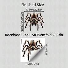 1Pc Tarantula Car Decal Sticker, Auto Vinyl Stickers For Cars, Creative Fake Spider Car Stickers For Rear Window, Trunk, Bumper, Motorcycle & Laptop - A - View 4