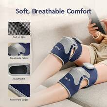 SKG WS300 Knee Massager With Heat And Vibration, 2 Packs Cordless Adjustable Knee Wraps, 6 Vibration Modes, 4 Heat Levels, Rechargeable, 20-Min Auto-Off For Men And Women At Home Or Office - Multicolor - View 4