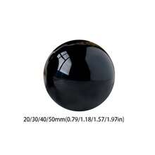 1 pieza Esfera de obsidiana negra natural, bola de cristal grande, piedra curativa, gema de obsidiana, cristal decorativo de vidrio para decoración del hogar, 30/40/50 mm - Multicolor - Ver 5