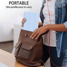 3-Fold Tablet Protective Case A16, Compatible With IPad 11th Gen Tablet Protective Case, Matte TPU Soft Shell Anti-Drop/Anti-Fall/Minimalist/Casual Hot-Selling Foldable Tablet Protective Case, Compatible With IPad 8th Gen 10.2", 9th Gen 10.2", 10th Gen Tablet Protective Case, Pad 2 11"/Pad SE 11" 2023 Tablet Protective Case - Baby Blue - View 5