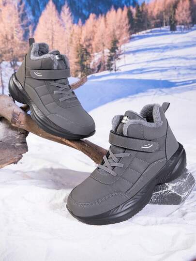 Women's Casual High-Top Sneakers, Fashionable Thick Sole Height-Increasing Shoes, All-Season Round Toe Casual Shoes, Durable Design, Style