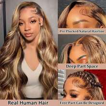 Perucas NATAN Frontal Sem Cola Cabelo Humano Cabelo Humano Brasileiro Ondulado Renda Cabelo Humano, Densidade 200 5X5 Faixa Frontal Transparente de Alta Definição, Cabelo Virgem Pré-Cortado Sem Cola, Cabelo Falso, Peruca Ondulada Feminina, Perucas Pretas Naturais para Mulheres - SP4/27 - Visão 3