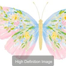 1/2pcs Framed/Unframed Blue & Pink Fantasy Butterfly Vintage Canvas Poster, Abstract Butterfly Wings Academic Style Wall Art Decor, Aesthetic Decoration For Girls Room, Nursery, Dorm, Children's Room, Bedroom, Modern Home Decor - Poster - View 7