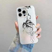 Fashion Dragon Pattern Laser Phone Case For IPhone 16 15 14 Pro Max Plus 17 Pro Max 13 Mini 12 11 Pro Max Shockproof Back Covers RQIX - CH-White LWS 3 - 查看 1