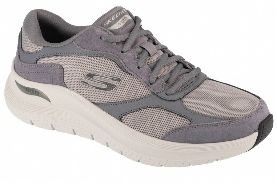 Skechers Arch Fit 2.0 - The Keep - Grey Mens Sneakers - Grey - View 1