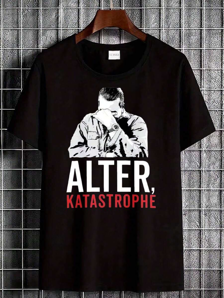 Men T-Shirts - 黑色 - 查看 1