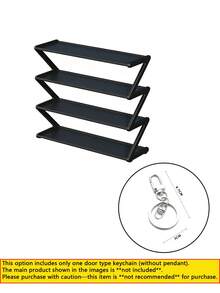 Estantería para zapatos en forma de Z, unidad de almacenamiento de pie, organizador multifuncional de gran capacidad, estantería de piso de fácil montaje; instalación sin herramientas, esencial para el hogar y el dormitorio, diseño ahorrador de espacio, adecuado para el pasillo, armario, sala de estar y dormitorio. - Multicolor - Ver 12