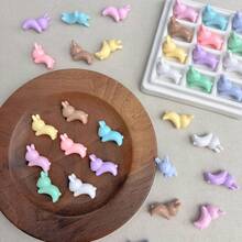 25 hạt acrylic rời màu trơn Summer Fantasy hình thỏ nảy, phụ kiện DIY làm dây điện thoại và dây buộc tóc - Nhiều màu - Xem 3