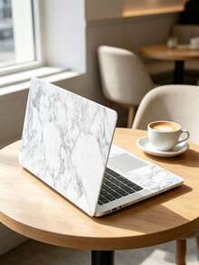 15-15.6 Inch Marble Pattern INS Style Laptop Skin, 2pcs Anti-Scratch Protective Sticker Film, Suitable For Back To School, Office And Study - View 10