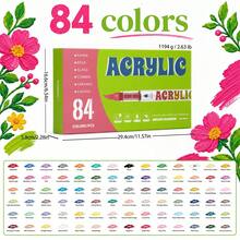 Juego de rotuladores acrílicos, bolígrafos de pintura acrílica de colores ricos, adecuados para principiantes y creadores profesionales, se pueden usar en papel, lienzo, piedra, regalos DIY hechos a mano por estudiantes, disponible en 12/24/36/48/63/72/84/120 piezas - Conjuntos - Ver 15